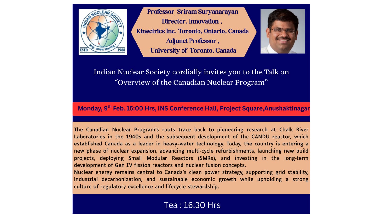 Overview of the Canadian Nuclear Program