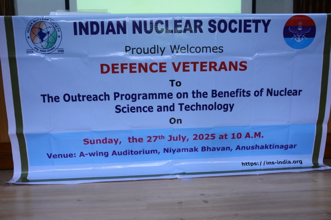 INS Outreach Programme on Benefits of Nuclear Science & Technology for Defence Veterans
